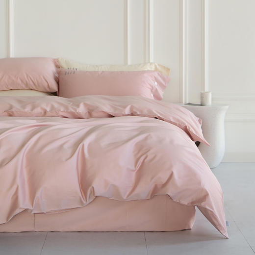 法国ELLE DECO 100S纯色刺绣四件套 正单全棉活性纯色100支新疆长绒棉全年适用 商品图4