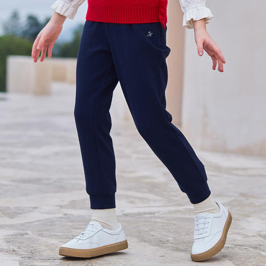 mettekids女童裤子春秋新款运动束脚裤儿童休闲长裤中大童卫裤 商品图2