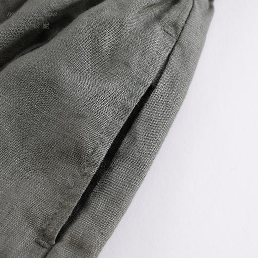 马克珍妮夏装新款 男女童100%天然亚麻透气灯笼裤 儿童裤子230952 商品图4