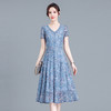 时尚气质妈妈装，短袖打底A字裙QYM-BL2513-Y 商品缩略图1