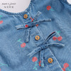 马克珍妮夏装新款 女童趣味樱桃纯棉牛仔背心套装230763 商品缩略图3