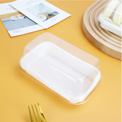 JTX-088 白底长方透明盖盒 50入 芋泥雪贝麻薯虎皮蛋糕卷西点打包盒 商品图0