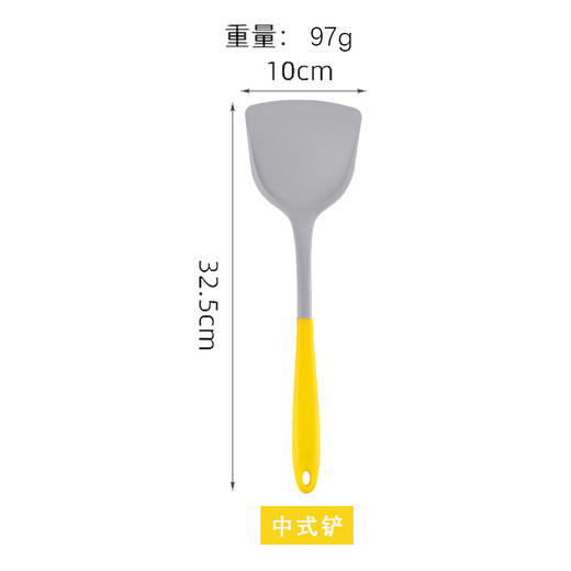 「三件套！硅胶厨具」厨房硅胶铲不粘锅套装 锅铲漏勺勺子三件套厨房用品 商品图7