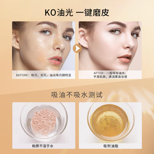 【59.9元任选3件】MENOW美诺粉饼经典款控油定妆粉干皮持久新版散粉防水防汗大白饼 商品图3