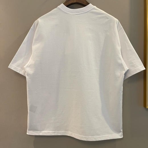 We11done超大版型有机棉植绒涂鸦T恤 商品图8