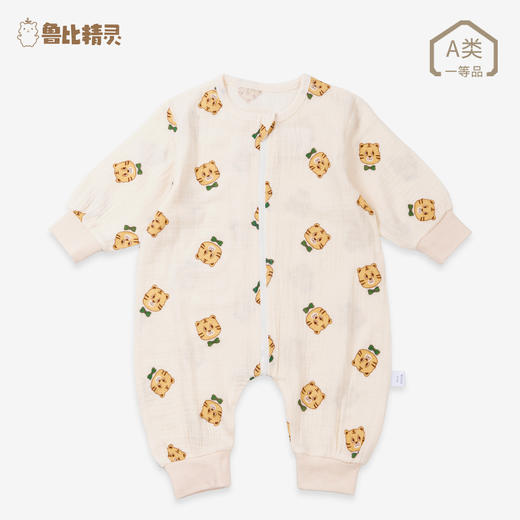 【婴儿纱布睡袋 吸汗透气】婴儿分腿睡袋宝宝纱布A类纯棉薄款防踢被四季新生儿空调家居服 商品图7