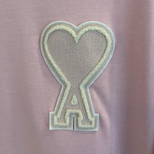 Ami 2021ssDe Coeur贴花短袖Ｔ恤-嫩粉色 商品图5