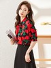 夏季新款撞色别致碎花衬衫修身百搭印花衬衣高级感 商品缩略图1
