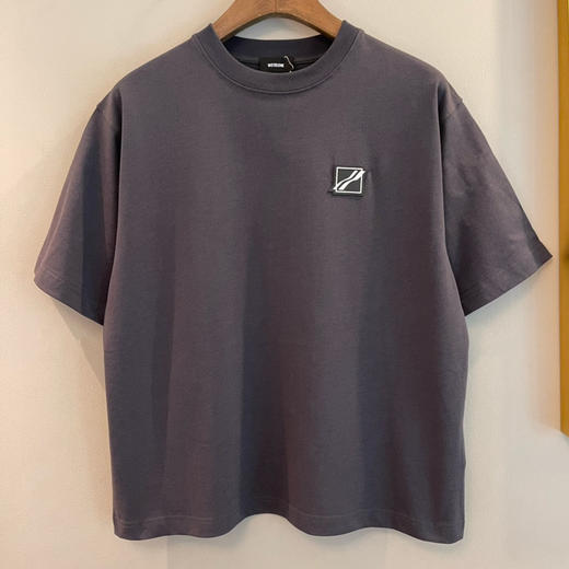 We11done超大版型有机棉贴标T恤 商品图1