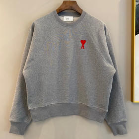 Ami de Coeur23春夏爱心刺绣圆领插肩卫衣