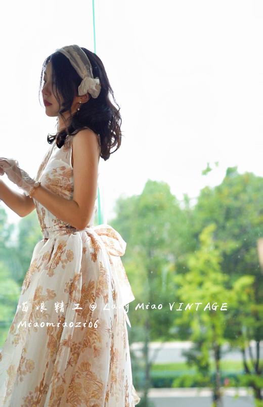 #1308【复团】喵娘精工丨定制《连翘预言》Grace 王妃后窗同款50S复古VTG连衣裙 商品图7