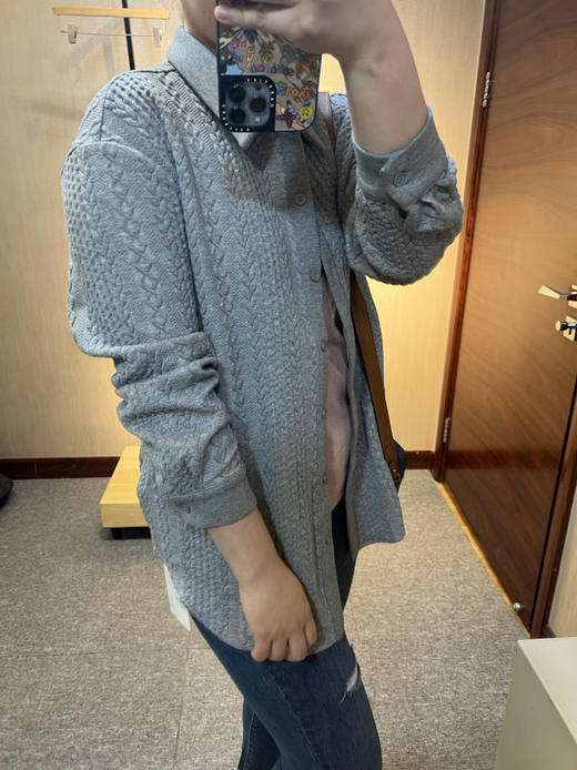 针丝缘春新品立体浮雕休闲柔软显瘦简约衬衫4133 商品图5