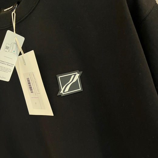 We11done超大版型有机棉贴标T恤 商品图4