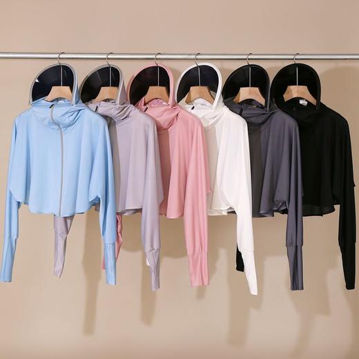 防晒衣冰丝长袖薄防晒披肩斗篷透气防紫外线遮脸护颈面罩 商品图8