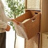 日式编织储物盒收纳篮收纳箱收纳框收纳盒杂物仿草编藤编收纳筐 商品缩略图0