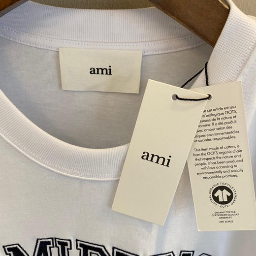 Ami de Coeur 23春夏设计师系列男女同款棉质刺绣短袖T恤 商品图2