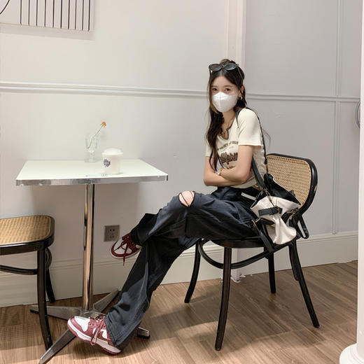 【179元任选2件】现货！黑色天丝牛仔裤薄款 商品图1