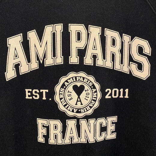 Ami de Coeur 22秋冬设计师系列男女同款棉质印花圆领卫衣 商品图3