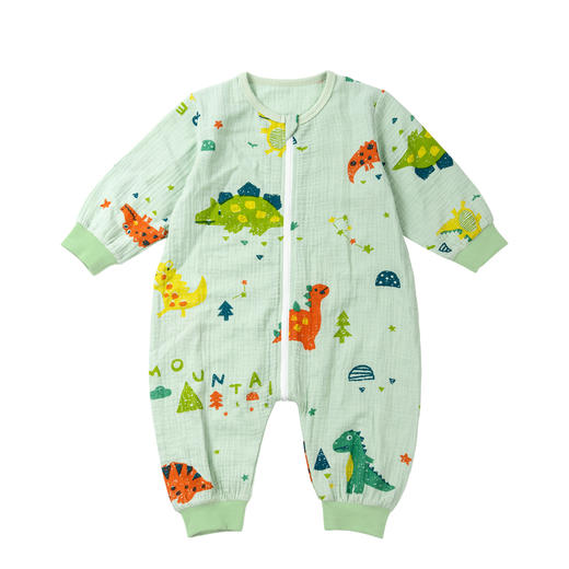 【婴儿纱布睡袋 吸汗透气】婴儿分腿睡袋宝宝纱布A类纯棉薄款防踢被四季新生儿空调家居服 商品图4