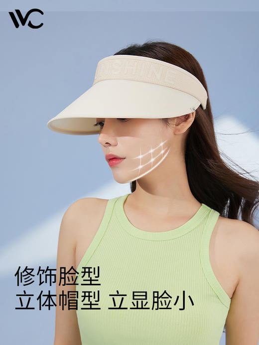 VVC和光防晒帽女防紫外线遮阳大帽檐空顶户外太阳帽子大头围运动 商品图4