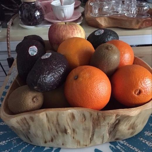 实木果盆木盆厨房洗菜果盘家用收纳糖果干果盘李子柒同款木质餐盘 商品图3