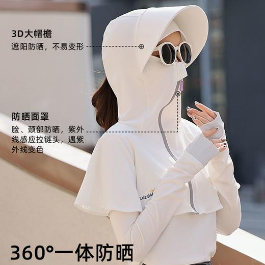 帽子女夏天防晒帽冰丝防晒面罩遮脸护颈骑车开车面纱防紫外线遮阳 商品图7