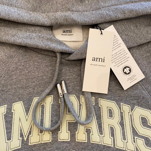 Ami de Coeur 22秋冬设计师系列男女同款棉质印花连帽卫衣 商品图6