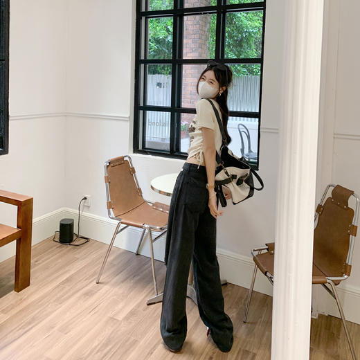 【179元任选2件】现货！黑色天丝牛仔裤薄款 商品图4