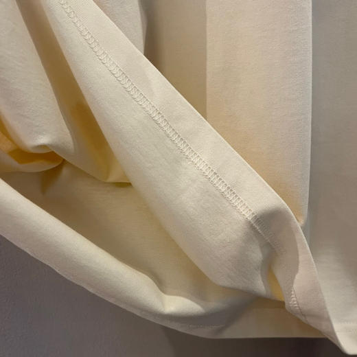 We11done超大版型有机棉植绒弹幕T恤 商品图7