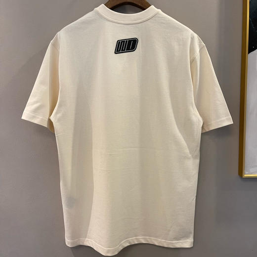 We11done超大版型有机棉植绒弹幕T恤 商品图8