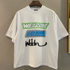 We11done超大版型有机棉植绒涂鸦T恤 商品缩略图0