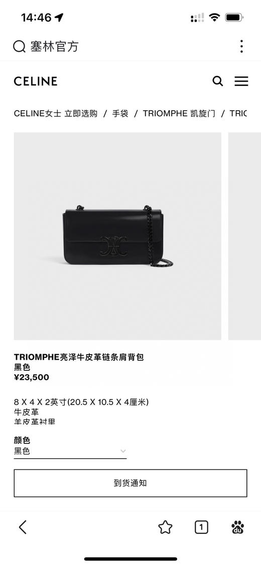 腋下链条包：20.5X10.5X4cm。自己备注 黑色黑扣。老花。黑色金扣 商品图2