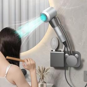 懒人吹风机支架免手拿可调节风筒解放双手吹风机收纳架壁挂免打孔