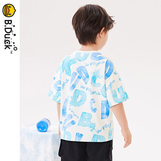 B.Duck小黄鸭童装夏季短袖T恤110-160 BF2401027 商品图2
