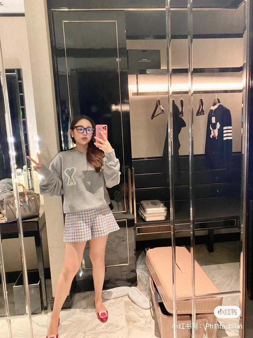 Ami 2021FW de Coeur 章仔圆领卫衣 商品图2