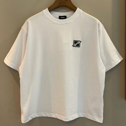 We11done超大版型有机棉贴标T恤 商品图1