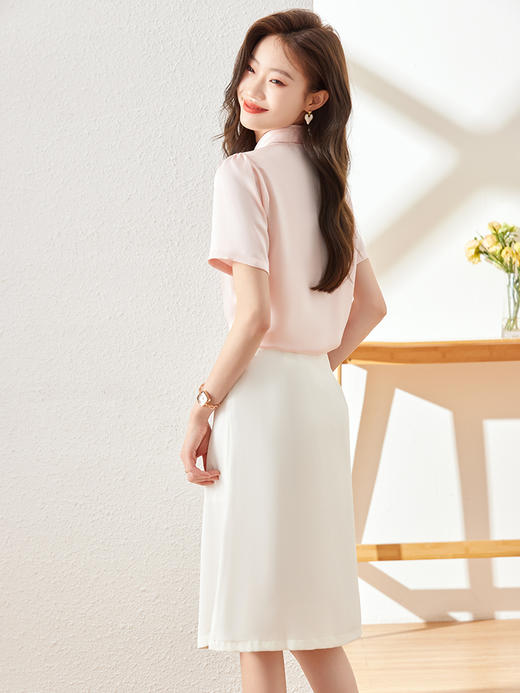 尖领舒适衬衫气质显瘦简约百搭衬衣上衣女 商品图1