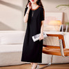 气质通勤，撞色圆领简约时尚遮肉显瘦大方连衣裙HR-WL519 商品缩略图1