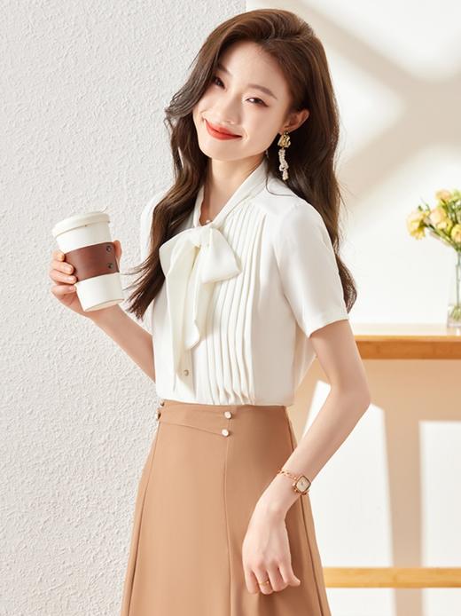 夏季新款衬衫女设计感小众短袖衬衣上衣 商品图2
