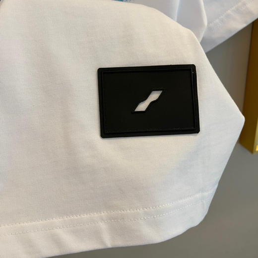 We11done超大版型有机棉贴标T恤 商品图7