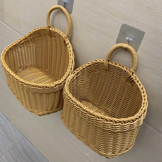 厨具勺筷挂篮洗漱用品壁挂篮橱柜挂篮挂墙收纳篮子厨房姜蒜收纳篮 商品图3