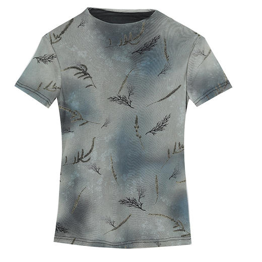 大码网纱双层打底衫百搭t恤上衣KQL-520N9883 商品图4