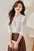 新款蕾丝口袋衬衫简约A型半身裙职场两件套装女 商品缩略图0