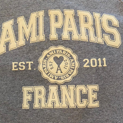 Ami de Coeur 22秋冬设计师系列男女同款棉质印花圆领卫衣 商品图8