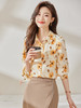 春夏印花设计衬衫简约A型半身裙职场气质两件套装女 商品缩略图2