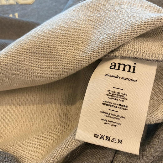 Ami de Coeur 22秋冬设计师系列男女同款棉质印花圆领卫衣 商品图5