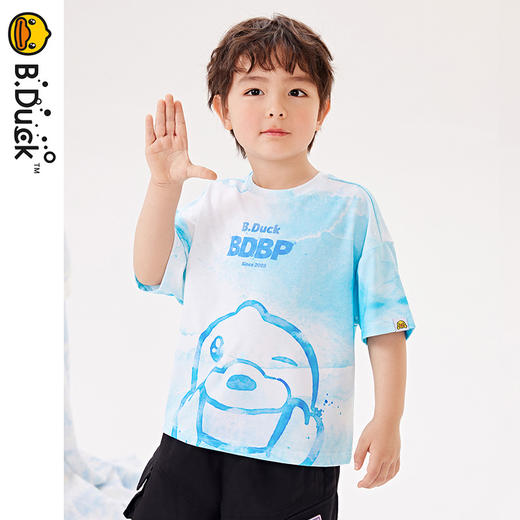 B.Duck小黄鸭童装夏季短袖T恤110-160 BF2401030 商品图4