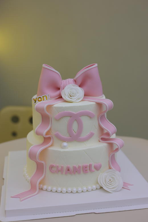 双层粉色香奈儿蝴蝶结 商品图0