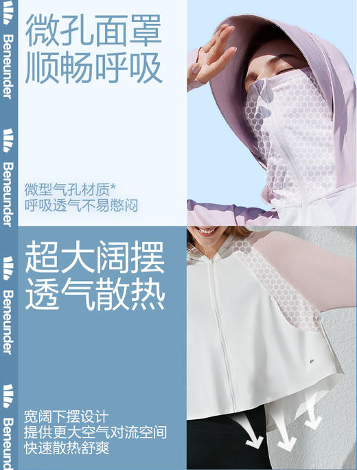 蕉下指尖防晒衣女款春夏防紫外线户外凉感轻薄透气遮阳加长防晒服 商品图8