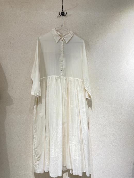 elsa esturgie 衬衫皱褶连衣裙（米白色） 商品图14